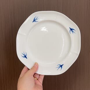 Minimalist Ins-style Small Fresh Plate, Home Vintage Dessert Plate, Cake Plate, Deep Plate, Underglaze Color Ceramic