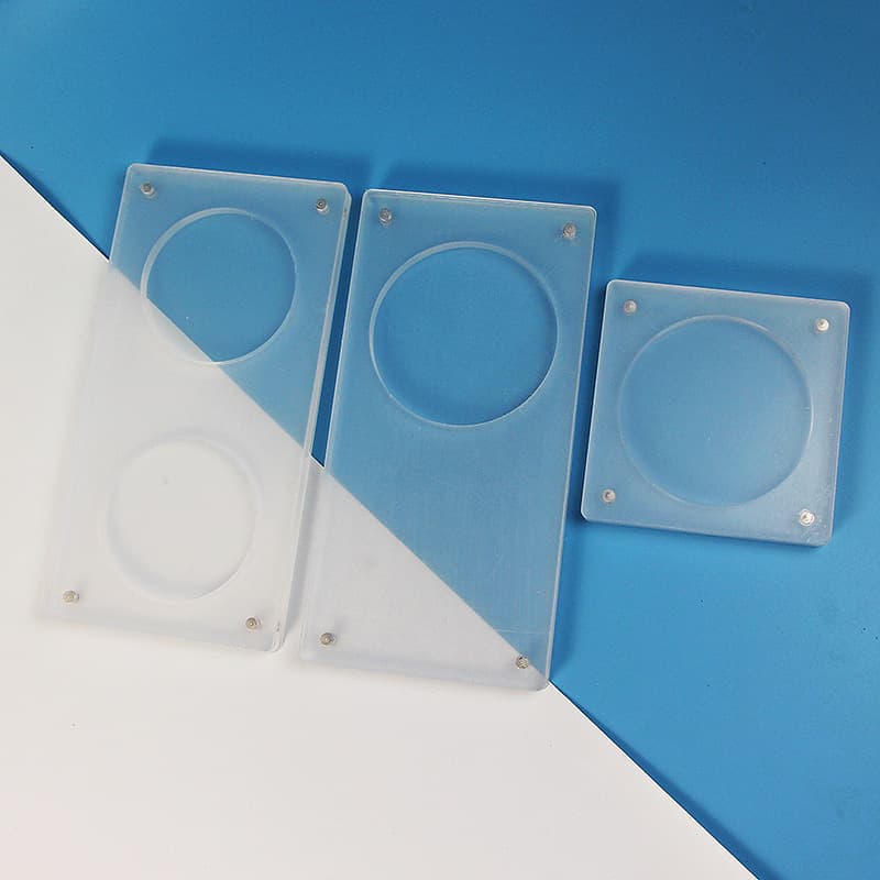 10mm thickened acrylic sand flow badge brick 10*20cm single hole badge storage box UV printed rotating badge holder