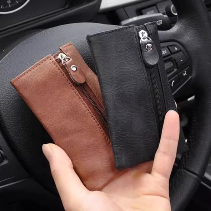 Men's key bag large capacity simple key bag card bag two-in-one key key bag mini compact key bag for home use