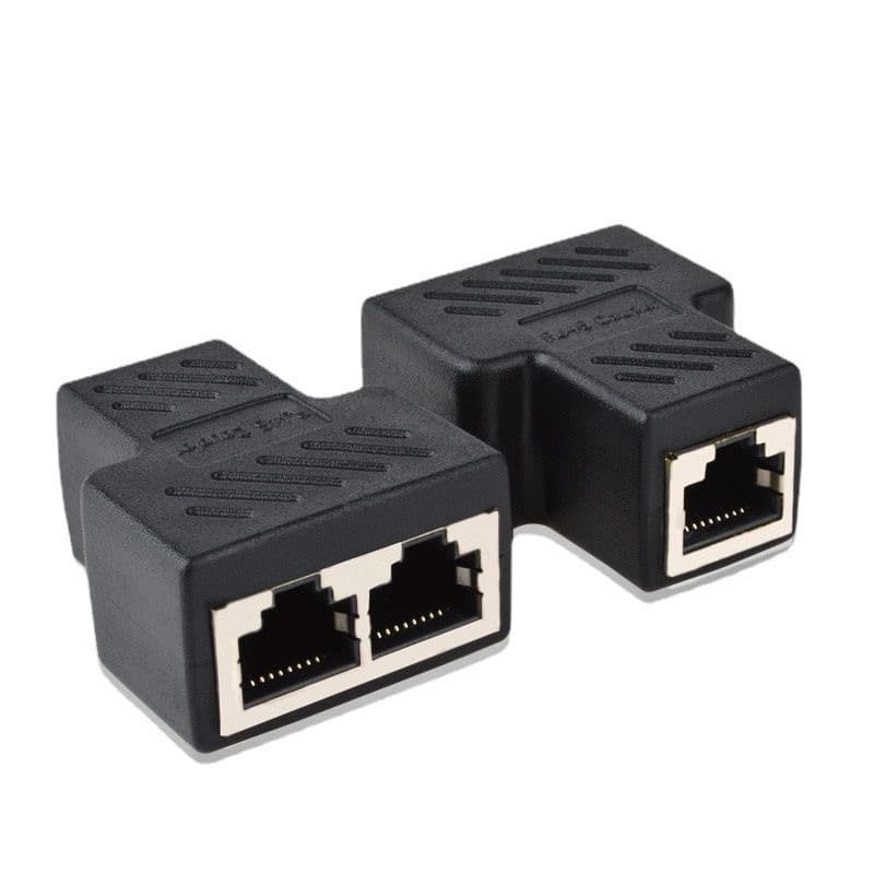 Wire Doctor RJ45 Ethernet Connector Network Splitter 1-to-2 Adapter for Computer Network Connection