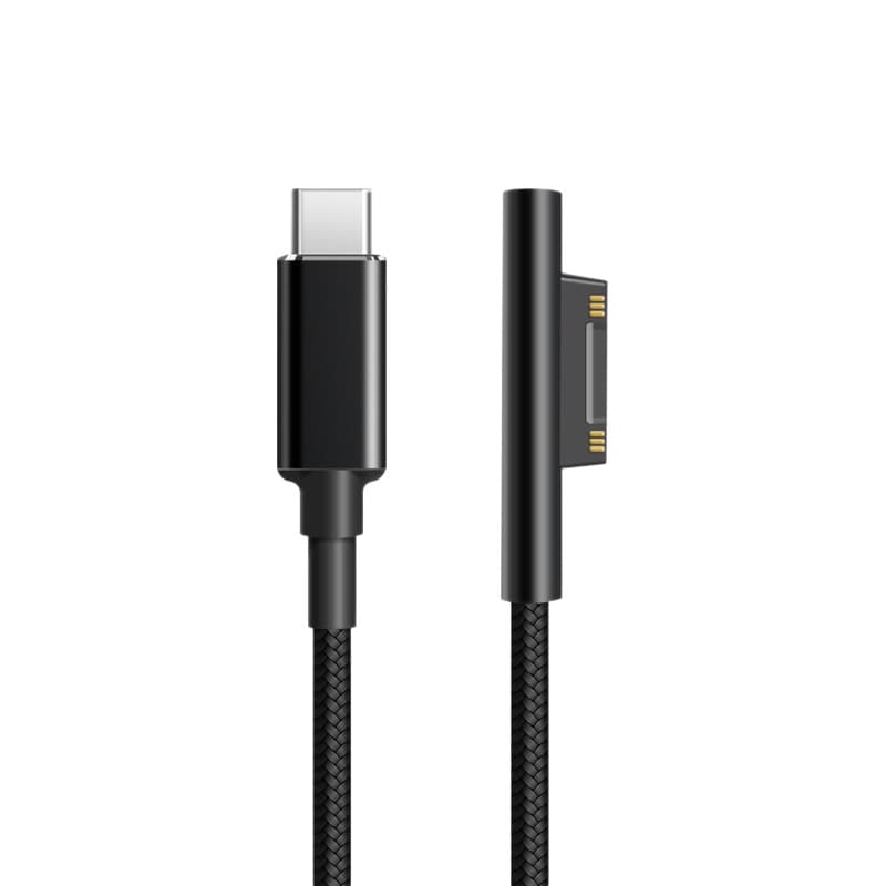 For Surface Microsoft Laptop PD Braided Cable Type-C to Microsoft Magnetic Connector Pro7 100W Power
