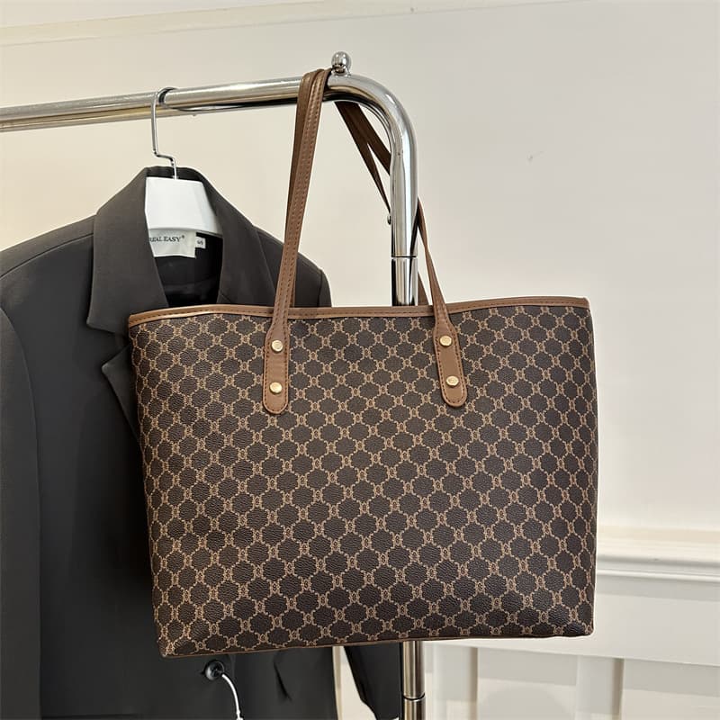 Cross-border popular women's shoulder bag tote bag fashion trend commuting large capacity bag women's handheld tote bag
