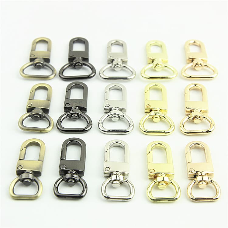 Luggage, handbags, leather goods hardware accessories, D-shaped tail clasp, hook, ornament, keychain, dog buckle connecting buckle
