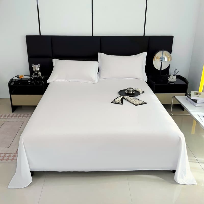 Cross-border Solid Color Fitted Sheets for Student Dormitory Single Beds, Amazon Hot Items Wholesale Washed Cotton Bed Sheets