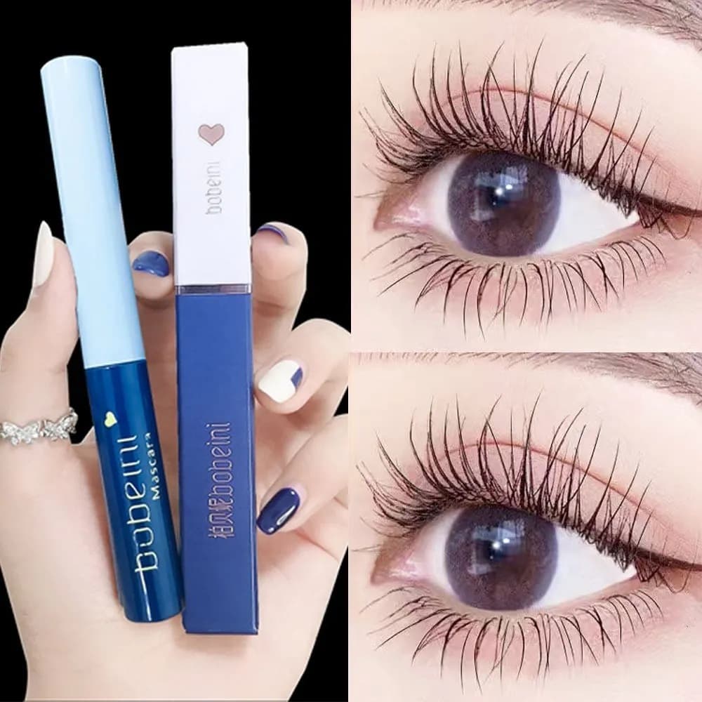 Ultra-fine mascara waterproof lengthening curling smudge-proof setting genuine thick mascara for women students new fine tube