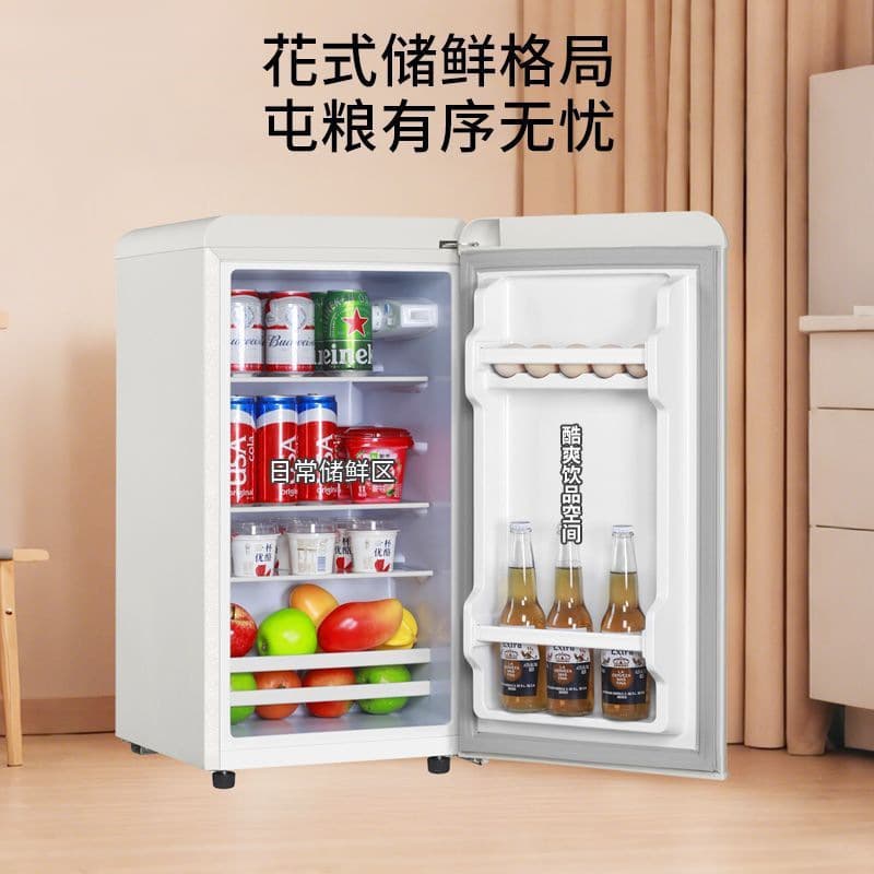 Single Door Small Refrigerator for Home, Compact Rental Dormitory Mini Energy-Saving Refrigeration Freshness on AliExpress from Source Factory