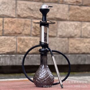 Arabic Hookah Russian Version Motorcycle Style Large Single-Hose Stainless Steel Hookah for Bar KTV