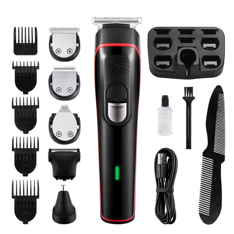 Five-in-one smart digital hair clipper, cross-border set, hair clipper, trimming and shaving, factory direct supply
