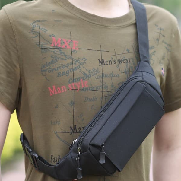New Men's Waist Bag Phone Pouch Multi-functional Sports Casual Bag Outdoor Camouflage Crossbody Chest Pack