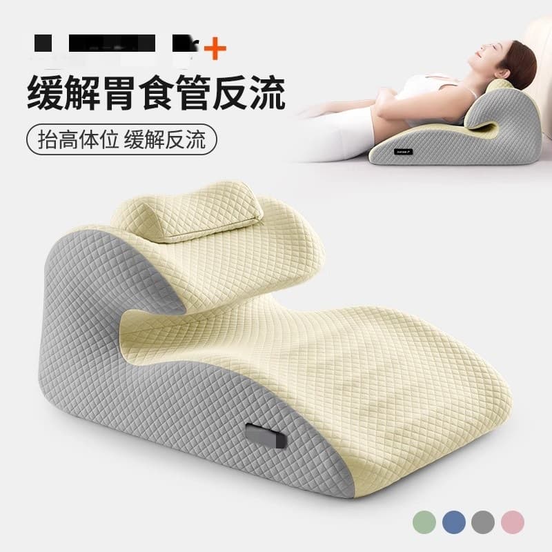 Bedside Backrest Pillow, Elderly Anti-Reflux Inclined Lying Cushion, Bed Use for Pregnant Women Semi-Reclining Pillow