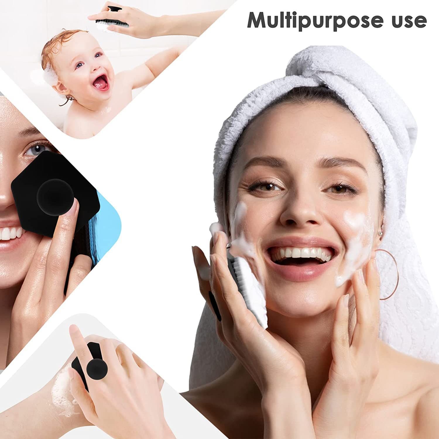 Cross-border Bestseller Face Wash Brush Silicone Cleansing Brush Makeup Removal Silicone Cleaning Brush