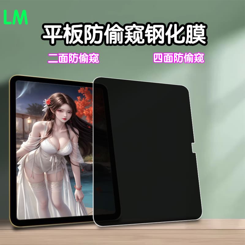 2024 new tablet iPad Pro 11-inch privacy protector 360/180/28 degree tempered glass 10.2 Air 6/10.9
