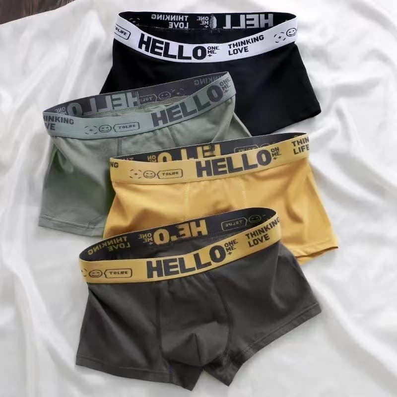 Men's underwear men's wholesale plus size waist antibacterial breathable comfortable cotton boxer shorts head male manufacturers on behalf of the hair