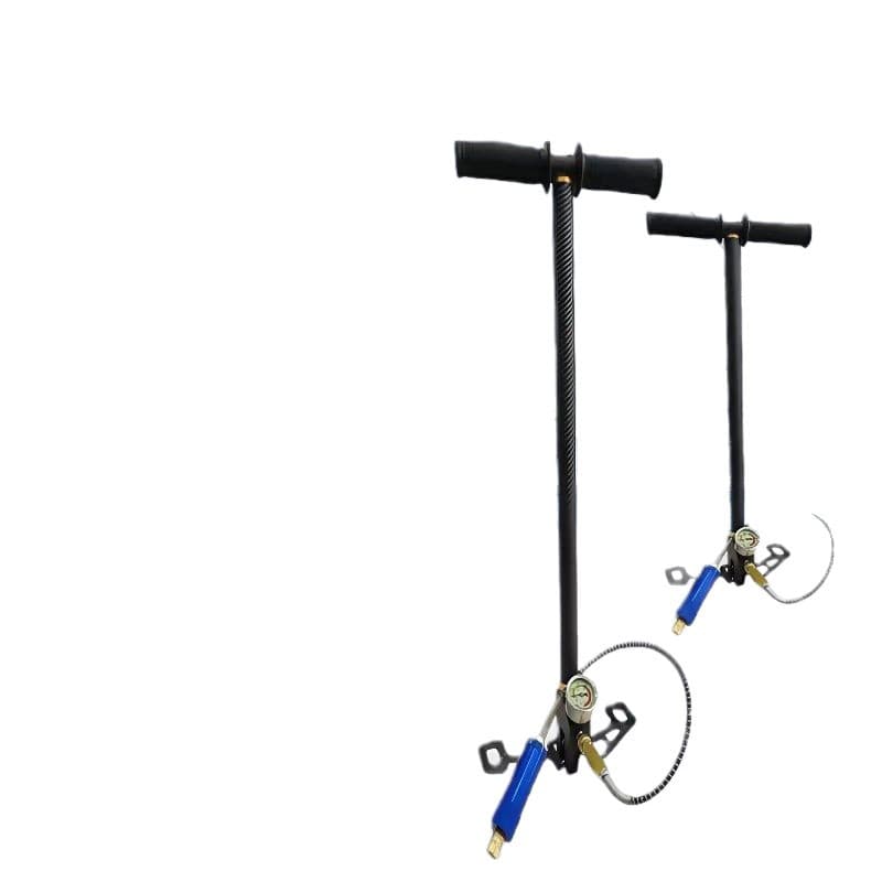 High Pressure Hand Pump 30MPA Stainless Steel 4500psi Folding Large Gauge 3-Stage 4-Stage Compression Manual Inflation Pump