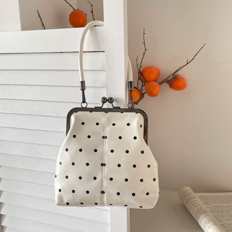 Korean Style Versatile Temperament Bag 2026 Summer New Polka Dot Handbag, Commute Outfit Sense Crossbody Bag