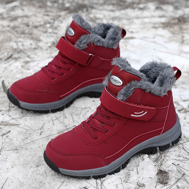 Cross-Border Fleece-Lined Thickened Cotton Shoes, New Elderly Shoes, Women's Shoes, Sports Non-Slip Walking Shoes, Mom's Snow Boots, Couple Shoes