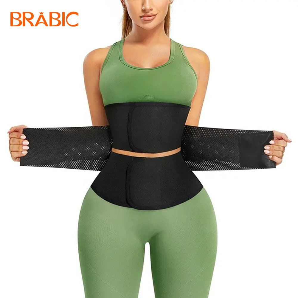Cross-border hot-selling men's and women's shaping belts, sports fitness waist trainers, tight-fitting abdominal belts, slim-fit sweating belts