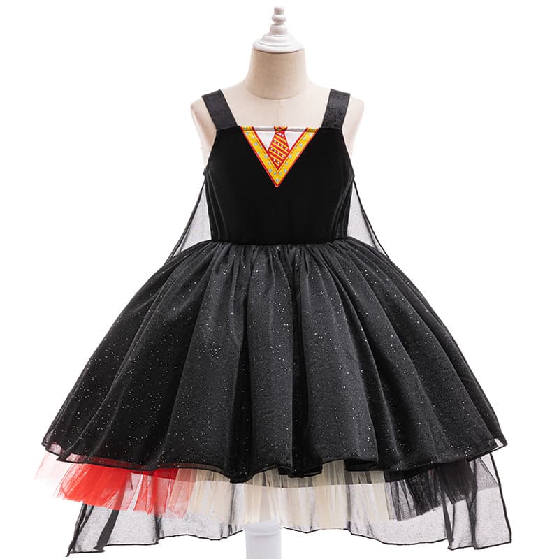 European and American New Girls Sequin Mesh Tulle Dress Evening Performance Party Puffy Kids Princess Dress