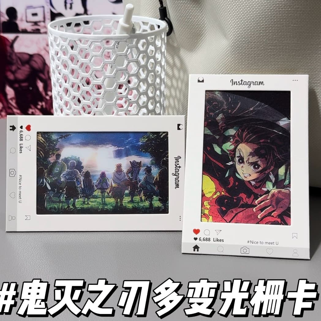 Demon Slayer: Kimetsu no Yaiba Nine Pillars Changing Raster Card Nine Pillars Protagonist Group Peripheral Animation Pendants Send Small Gifts to Friends