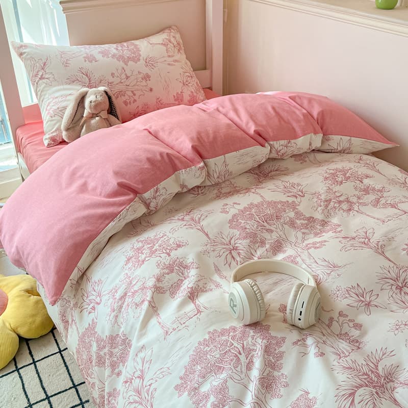 Dormitory Bedding 6-Piece Set, Student 3-Piece/4-Piece Set, Pure Cotton School Supplies, Comforter and Mattress Full Set