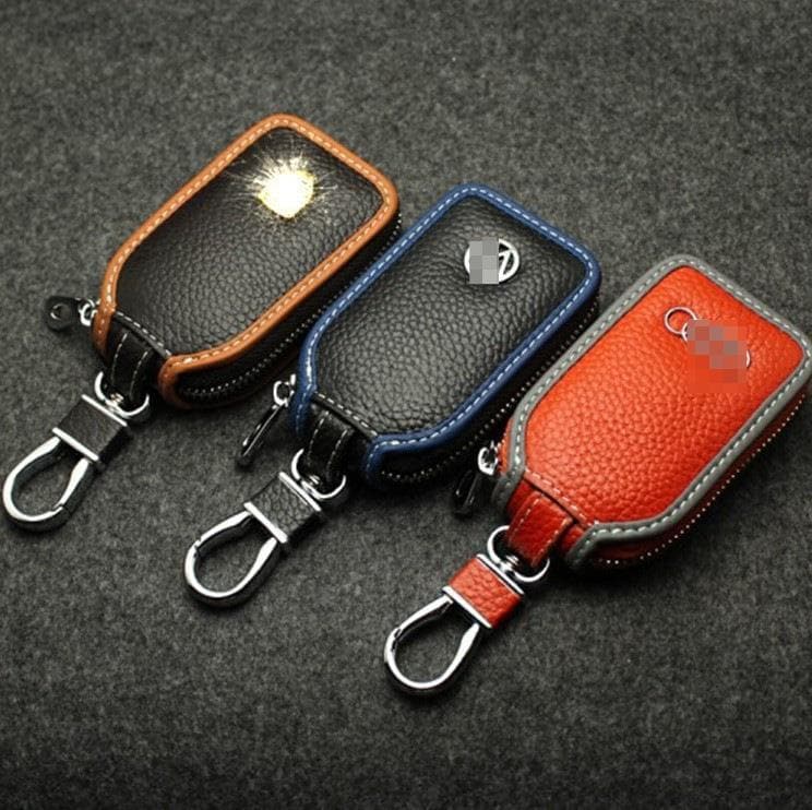 Car Key Case Cover for Geely, Jeep, Changan - Gold Crown CROWN Protective Keychain