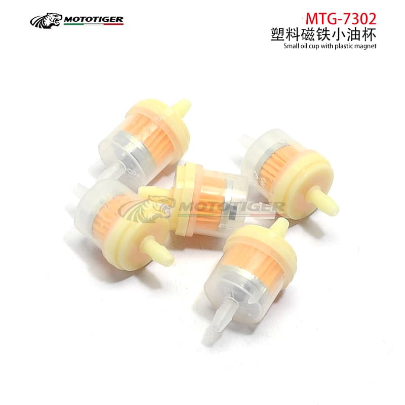 Motorcycle Oil Filter Modified Oil Cup Off-Road Motorcycle Gasoline Filter Plastic with Magnet