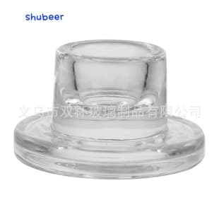 New Cross-Border T-Shape Glass Candle Holder, Tabletop Candle Stand, Creative Home Taper Candle Cup, Candle Base and Holder