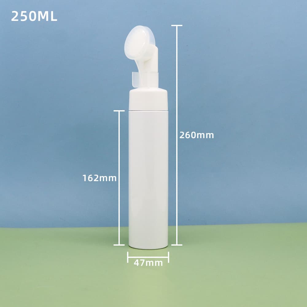 In Stock Foaming Face Wash Bottle PET Plastic Cleansing Brush Foam Bottle 100/120ml Foam Brush Mousse Bottle