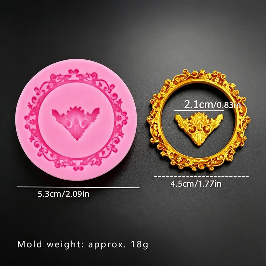 Multiple European Style Relief 3D Frame Photo Frame Silicone Mold for Fondant, Chocolate, Baking Cake Tools, Clay Mold