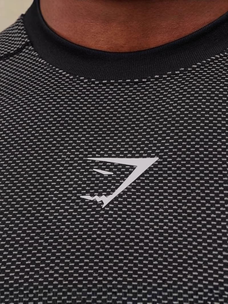 GYMSHARK Cross-Border Best-Selling Running Sports Fitness Vest for Men, Breathable Tight Quick-Dry T-Shirt Cycling Jersey