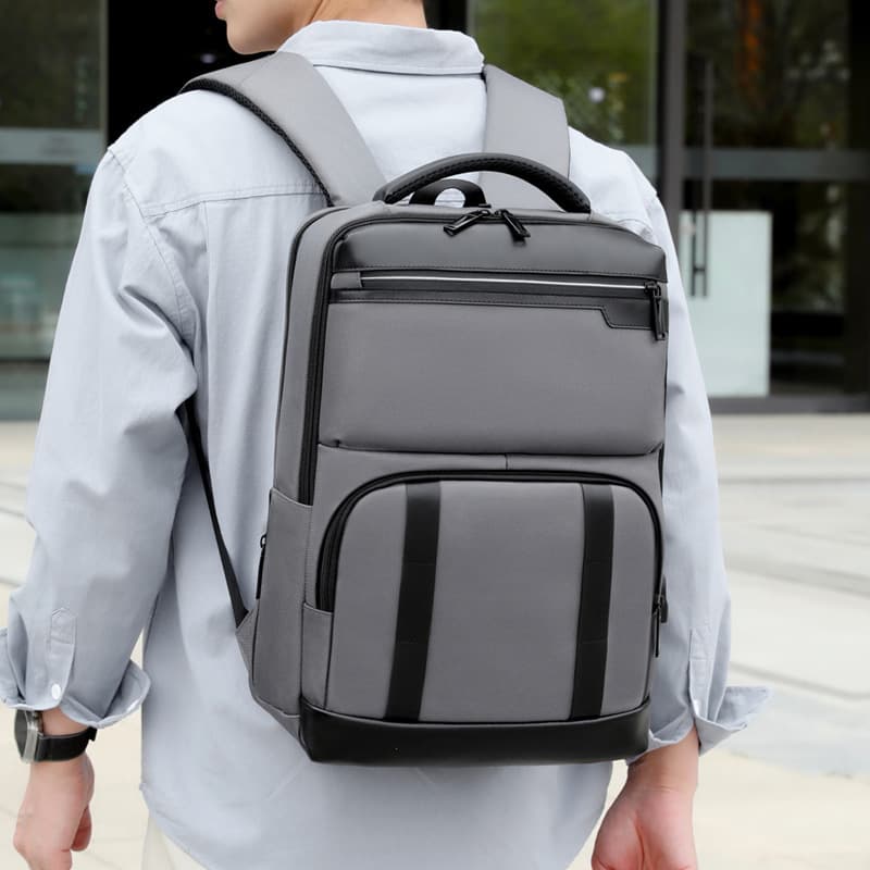 Backpack foreign trade popular backpack men's high-end computer bag large capacity commuting business trip business travel backpack