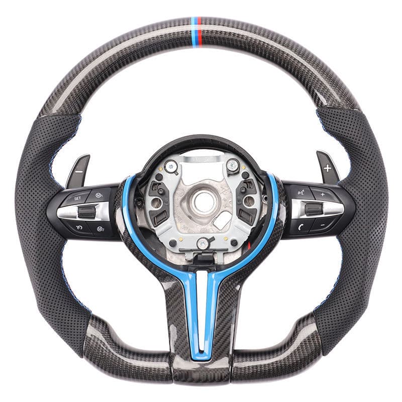 For BMW Carbon Fiber Steering Wheel F10 F15 F31 F40 X3 E83 X5 450i Models