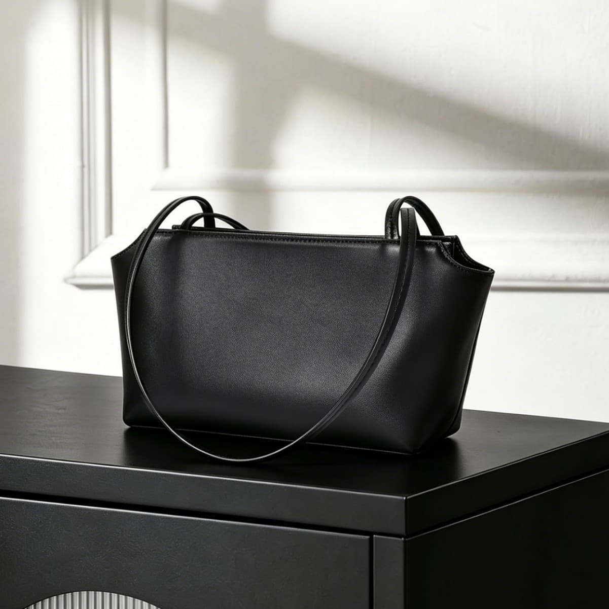Commuting fashionable genuine leather women's bag terrasse first layer sheepskin therow armpit bag baguette bag fashionable shoulder bag