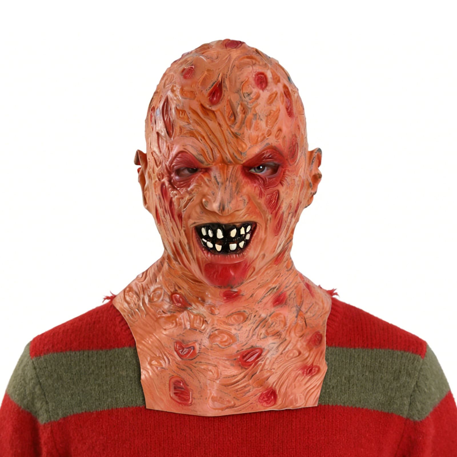 Halloween Mask Latex Headpiece Freddy-Style Mask Gloves Hat Bar Party Cosplay Role-Playing