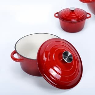 Enamel Pot Braising Pot Soup Pot Non-Stick Stew Pot Stovetop Universal Large Capacity Small Hot Pot One-Person One-Pot