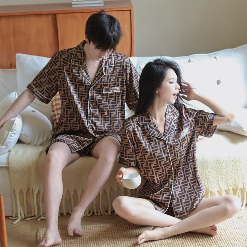 Source Factory Goods 2025 New Summer Pajamas for Women Ice Silk One-Piece Drop Shipping Douyin Live Broadcast Big-Name Style Home Clothes