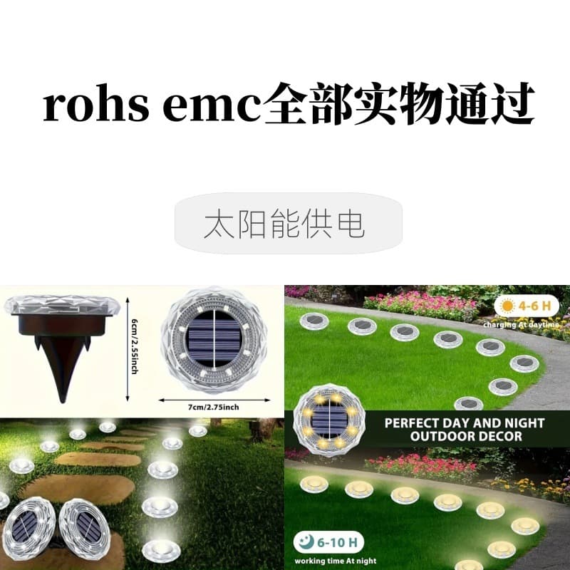 Solar Ground Light Outdoor Garden Decorative Light Waterproof Ground Insert Solar Garden Light for Courtyard and Small Yard