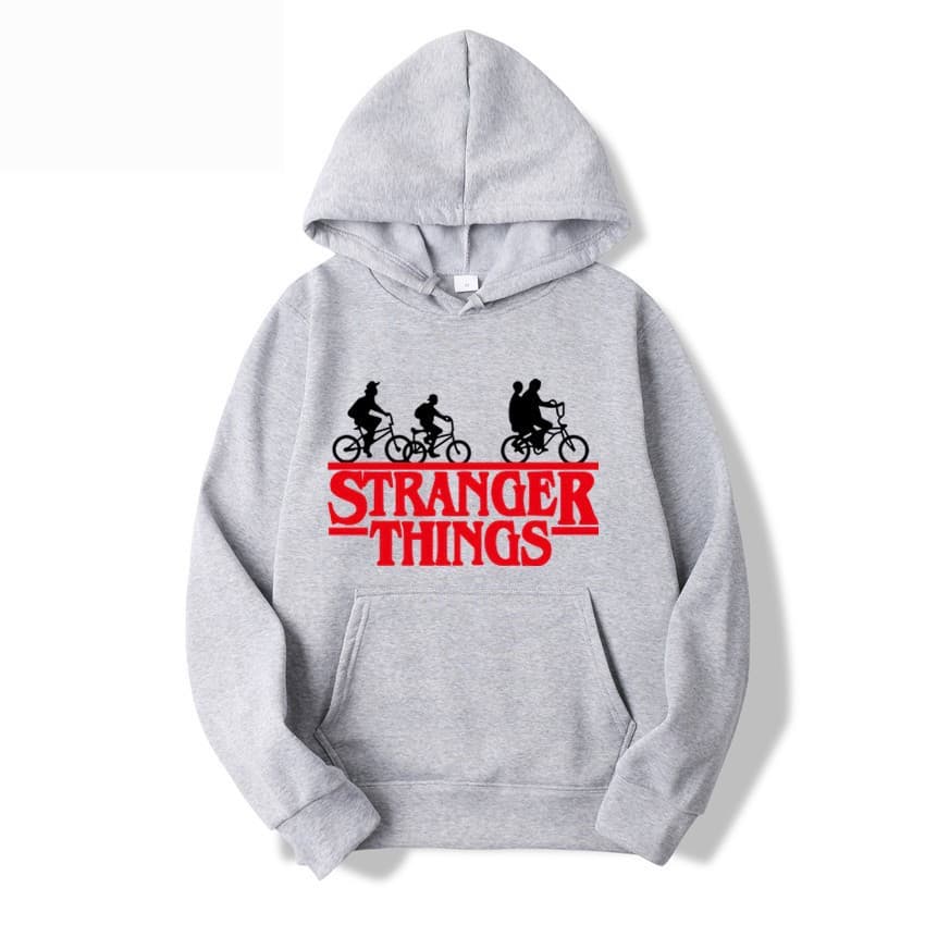 Stranger Things Printed Pullover Hoodie Fleece Jacket Hoodie Sweatshirt Cross-border