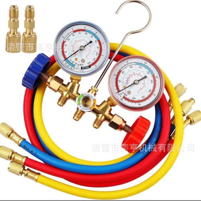 Charging Manifold Gauge 536 for Automotive AC R134a Dual Gauge Valve R22 Refrigerant Pressure Gauge Air Conditioning