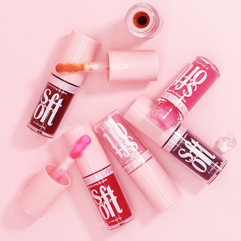 PNF cross-border moisturizing lip gloss lip care oil pearlescent fine glitter European and American water-glossy lip balm Lip Gloss lip glaze