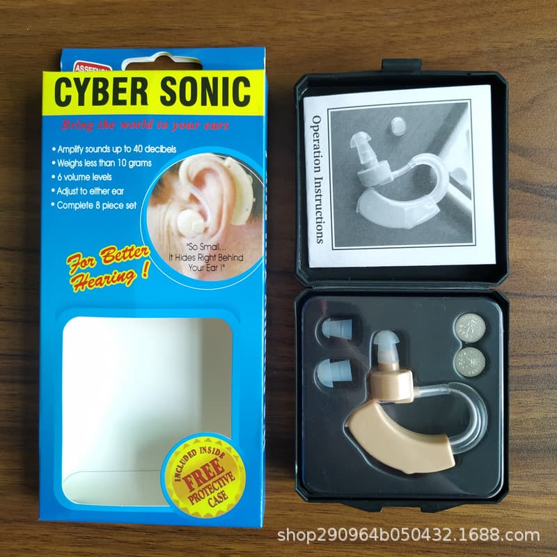 Hearing aids, sound collectors, sound amplifiers, megaphones, megaphones to help improve hearing in the elderly