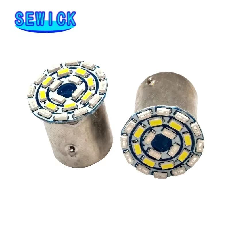Cross-border 1157 2357 2057 BAY15D LED brake light turn signal chip 12V light bulb manufacturer