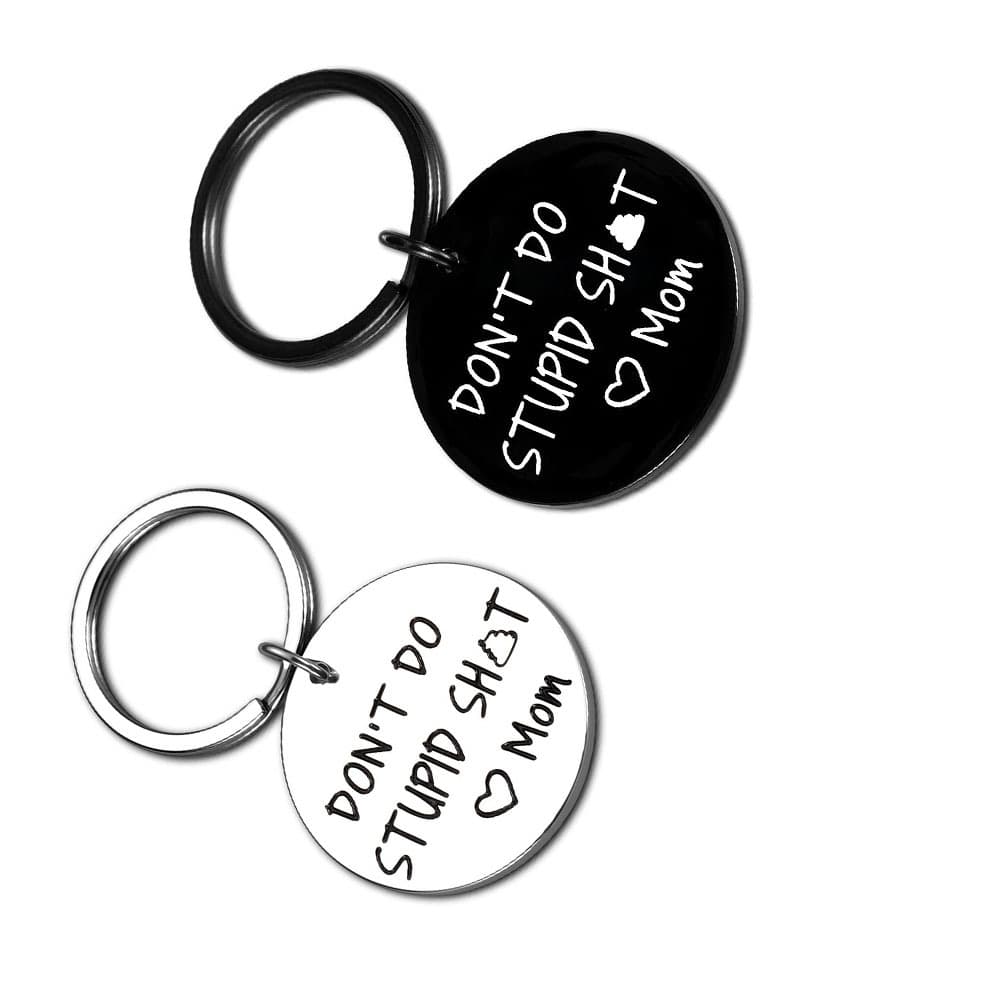 Hot-selling stainless steel keychain, prank gift for teenage boys and girls, gift for son