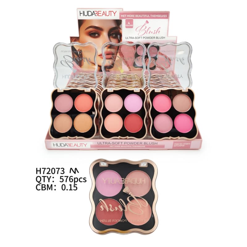 HUDABEAUTY Blush Palette is available in multiple colors. It is powdery, silky, full of color, versatile and easy to control.