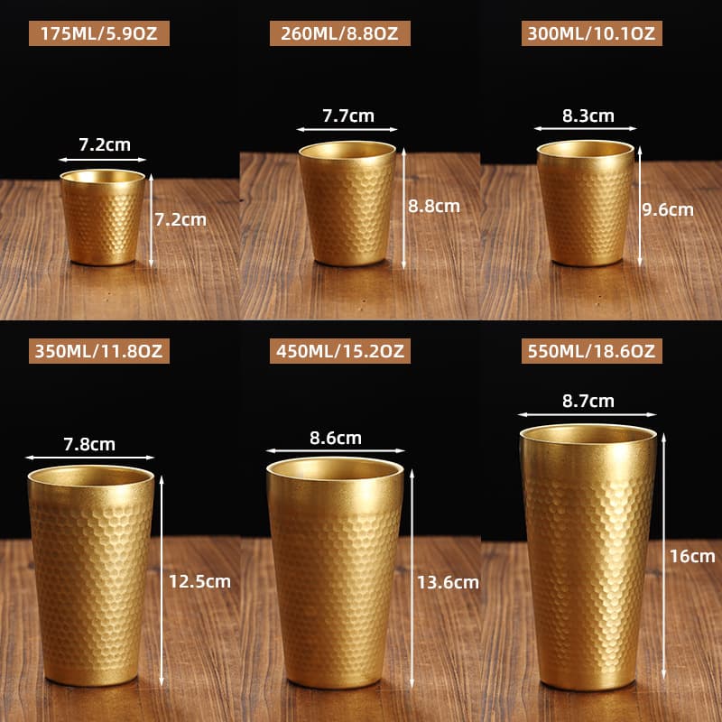 Retro Stainless Steel Beer Mug Korean Diamond Pattern Cup Distressed Tea Cup Beverage Cup Industrial Cup Nostalgic Cold Drink Cup