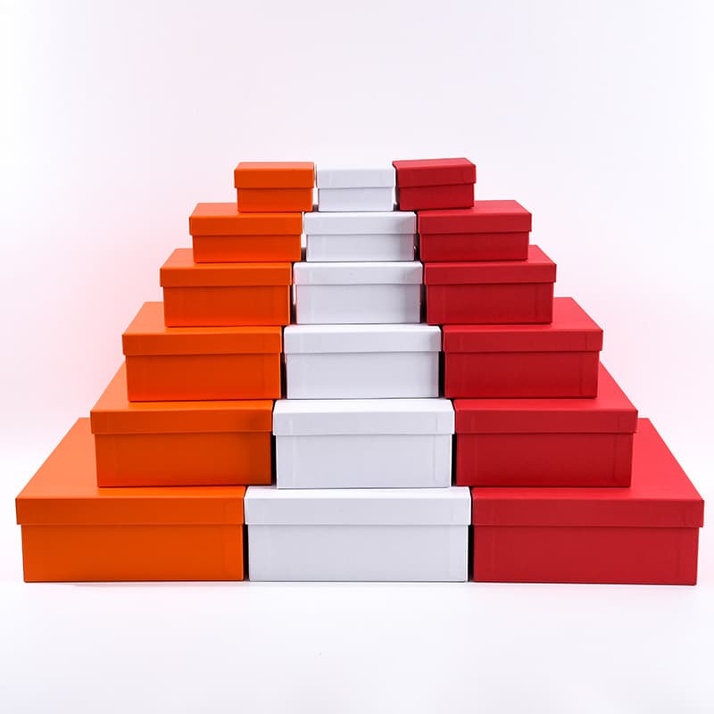 White gift box empty box style gift box packaging box orange birthday ceremony exquisite lipstick gift box large size