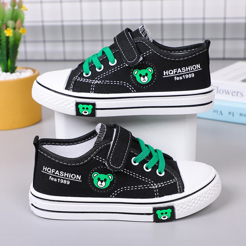 Children's Canvas Shoes 2026 Spring Trendy Campus Style Boys New Versatile Cloth Shoes Girls Fashion Shoes