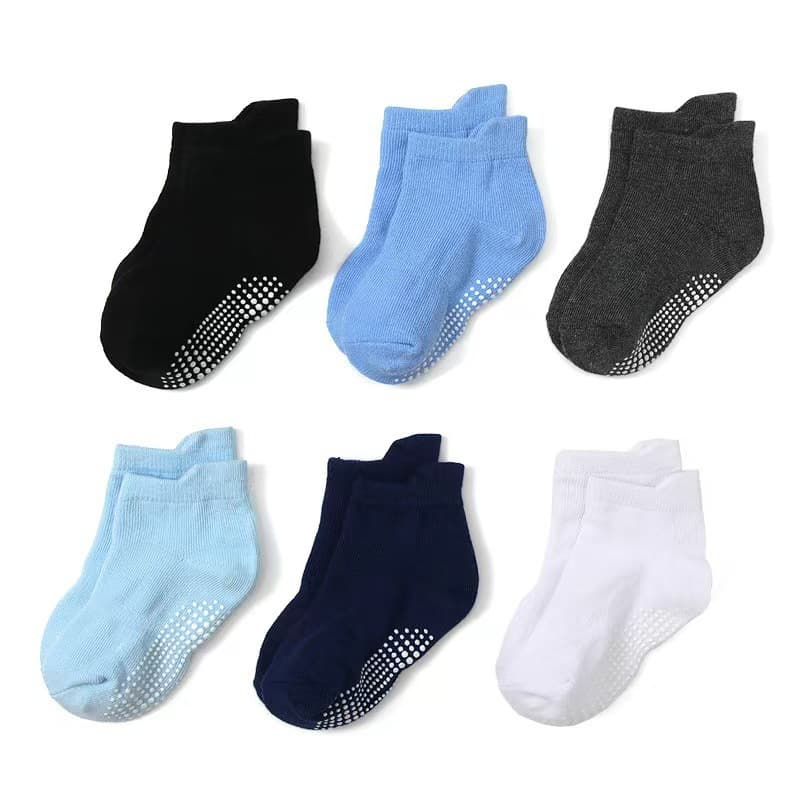 Amazon Cross-border Children's Socks Spring/Summer Anti-slip Dot Socks Baby Boys Girls Toddler Short Boat Socks