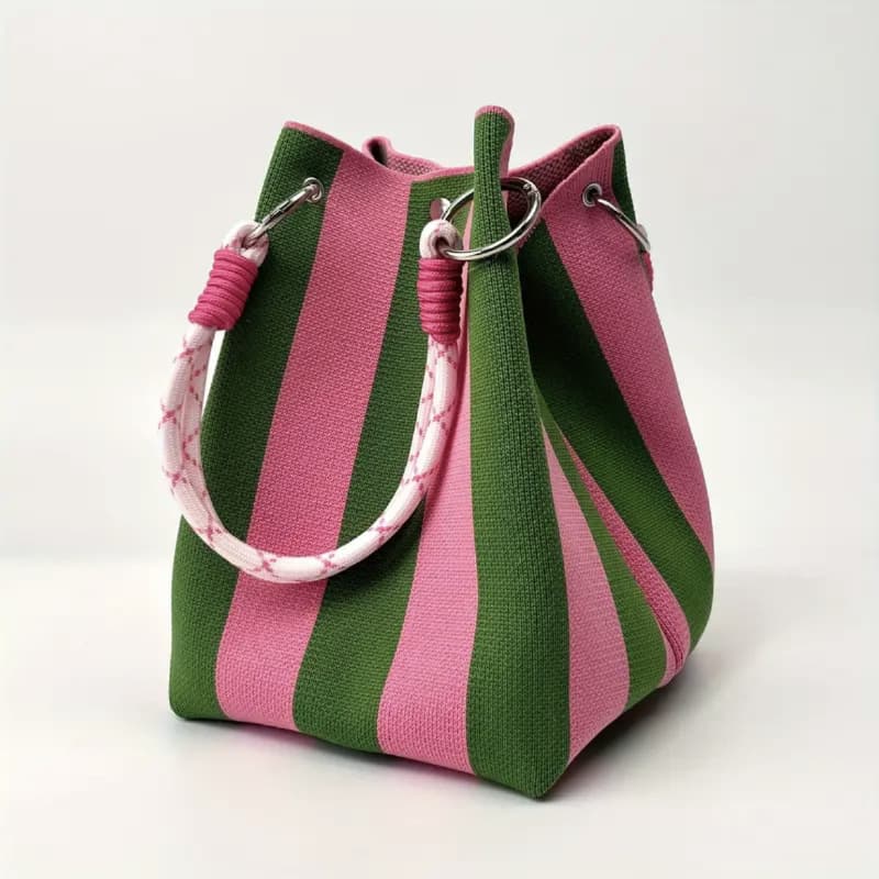 New Japanese-Korean Knitted Handbag, Portable for Work and Outings, Large-Capacity Tote, Commuter Small Square Bag