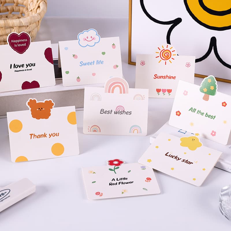 Children's Day Simple Cartoon Greeting Cards, Creative and Cute Children's Day Gifts, Nail Salon Gift Cards, Flower Shop Gift Cards